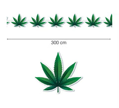 Guirlanda de maconha 300 cm