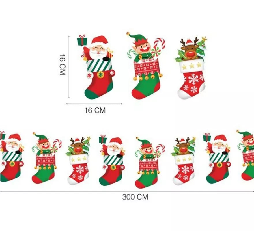 Translation missing: pt-PT.Guirnalda de Navidad de 300 cm y 16x16 cm por figura