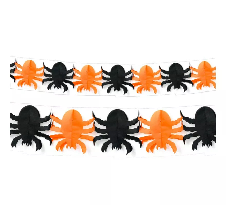 Translation missing: pt-PT.Guirnalda de Spider negro y naranja de 3 mts