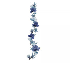 Guirlanda de Flores Cinza 220 cm