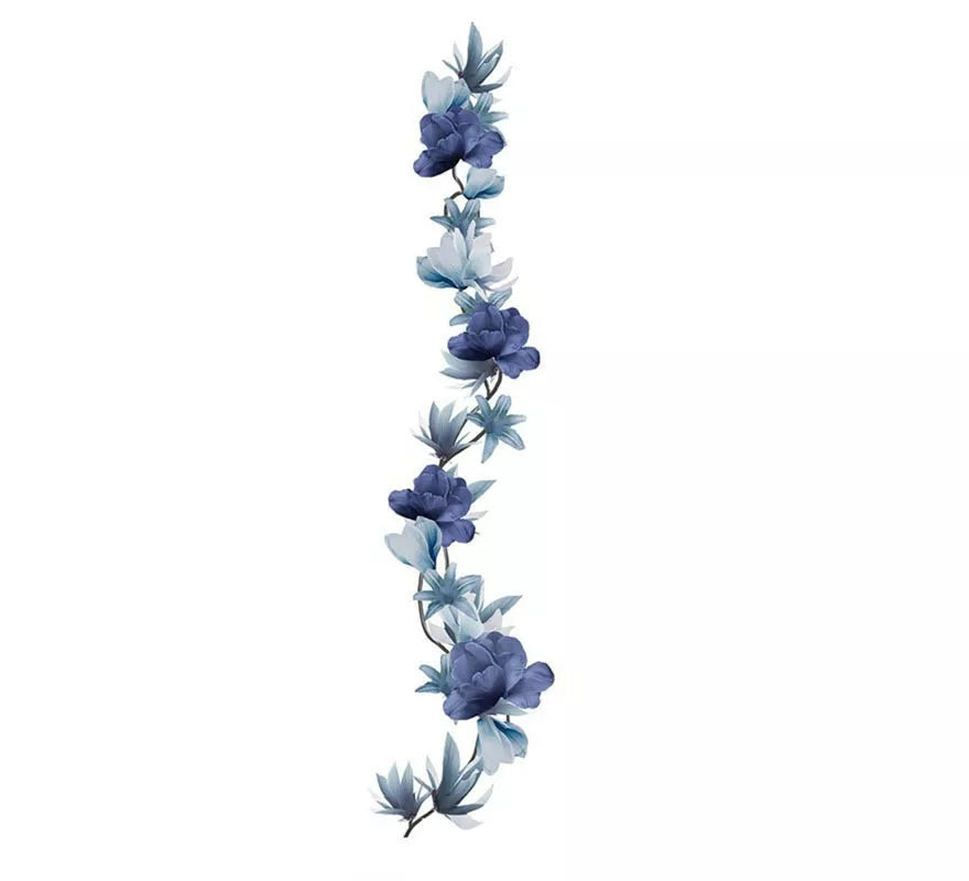 Translation missing: pt-PT.Guirnalda Flores Grises de 220 cm