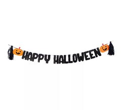 Guirlanda de feliz Halloween com abóboras de 3 metros