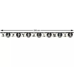 Guirlanda de feliz dia das bruxas de 230cm