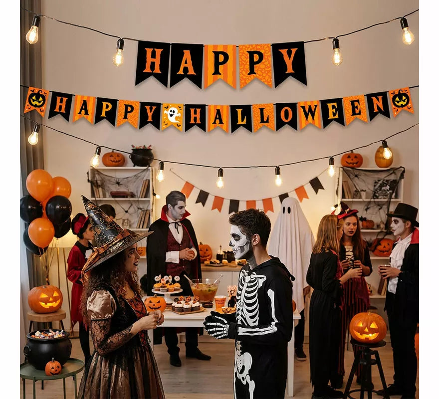 Translation missing: pt-PT.Guirnalda 'Happy Halloween' de 300 cm 20x15 cm