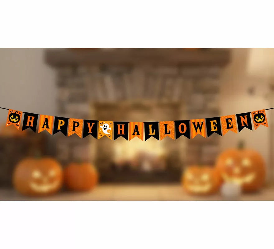 Translation missing: pt-PT.Guirnalda 'Happy Halloween' de 300 cm 20x15 cm