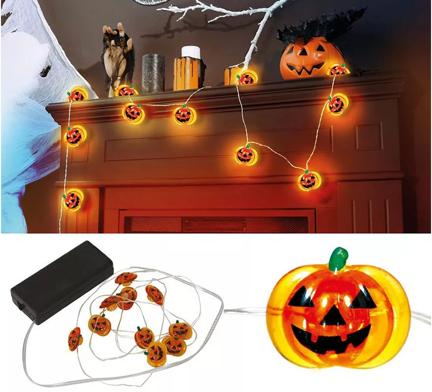 Translation missing: pt-PT.Guirnalda Hilo de Calabazas a Pilas 10 Leds