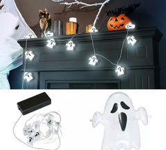 Guirlanda de Corda Fantasma a Bateria 10 Leds