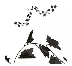 Guirlanda de Folhas Pretas 180 cm