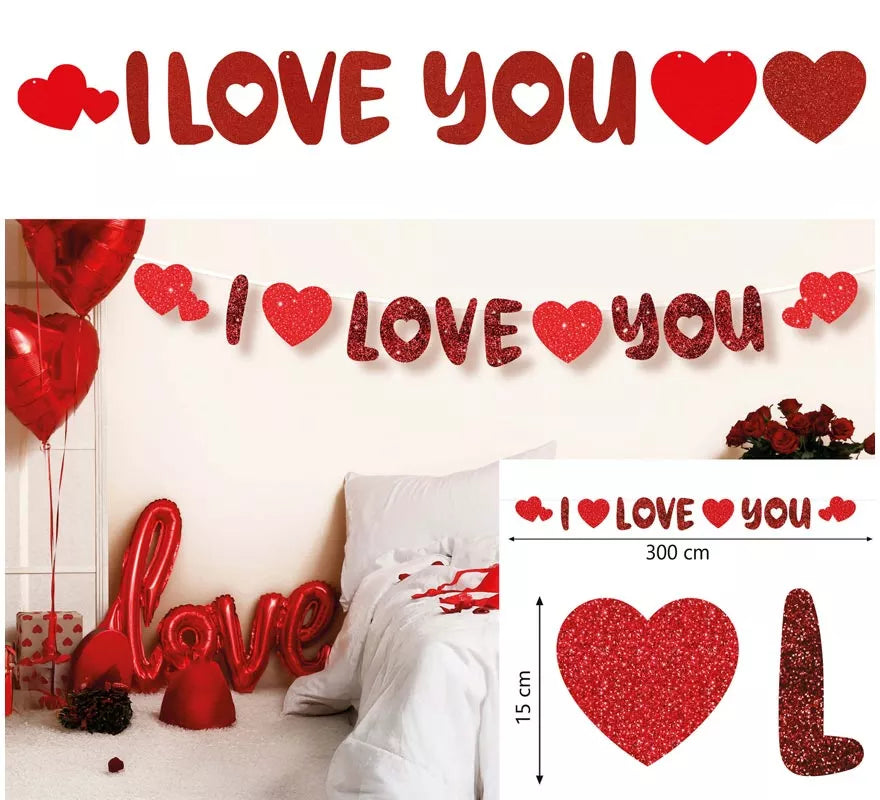 Translation missing: pt-PT.Guirnalda 'I Love You' de 300 cm