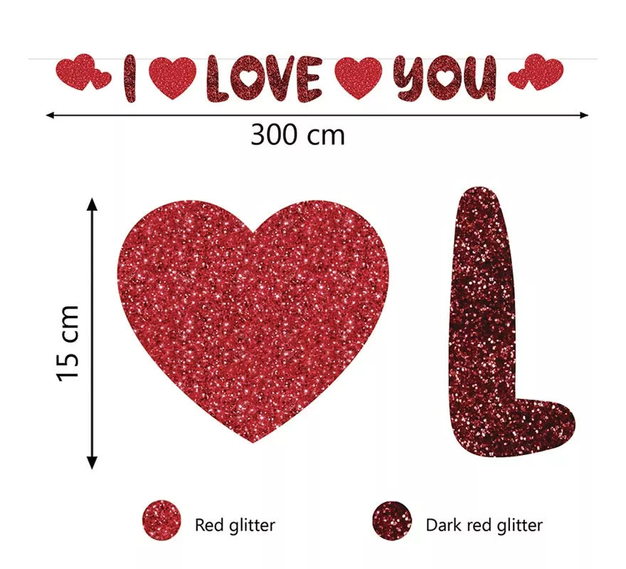 Translation missing: pt-PT.Guirnalda 'I Love You' de 300 cm