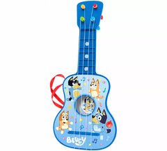 Guitarra Bluey de 4 cordas com estojo