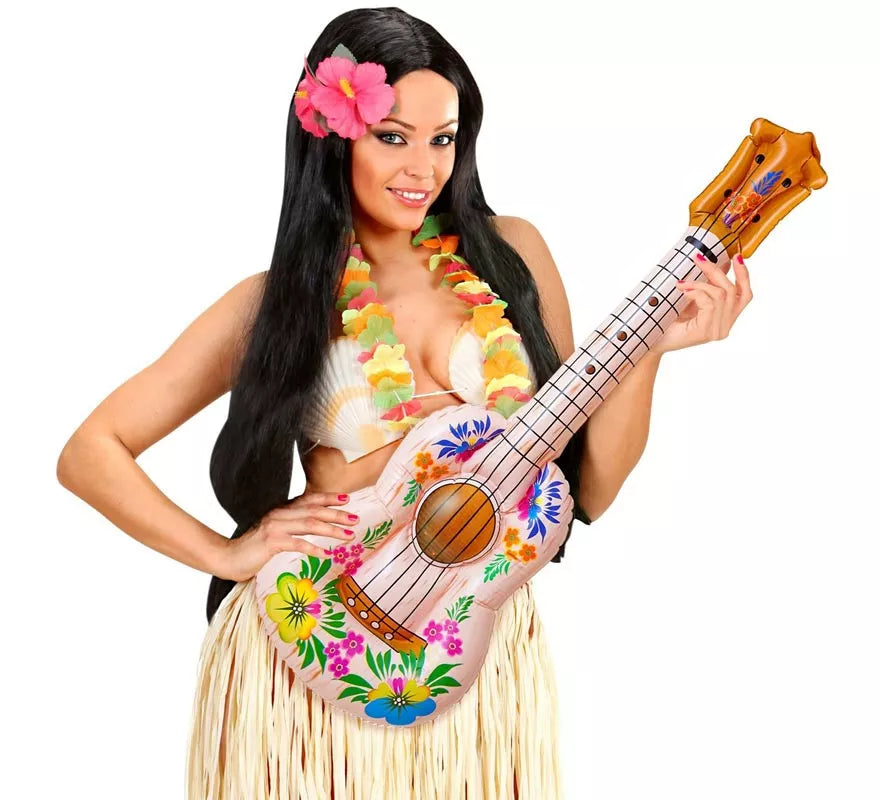 Translation missing: pt-PT.Guitarra Hula Hawaiano inflable de 105 cm