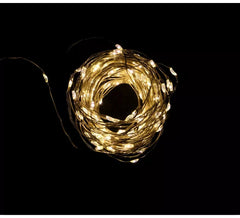 Fio de 200 Led Branco Multifuncional para Exterior com Baterias
