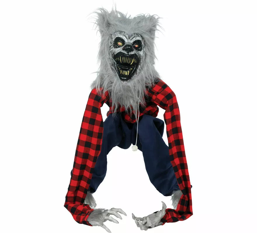 Hombre Lobo con Luz, Sonido y Movimiento de 90 cm