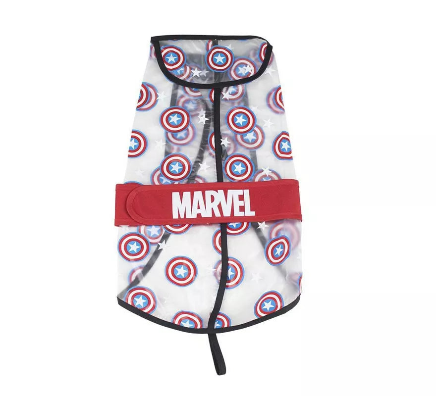Impermeable Ajustable para Perro de Capitan America