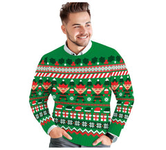 Suéter de Natal Elfo Verde para Homens