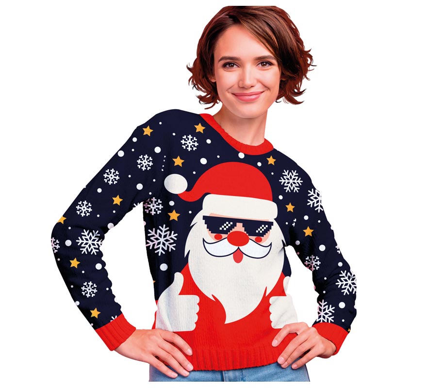 Translation missing: pt-PT.Jersey Navidad Papá Noel cool para mujer