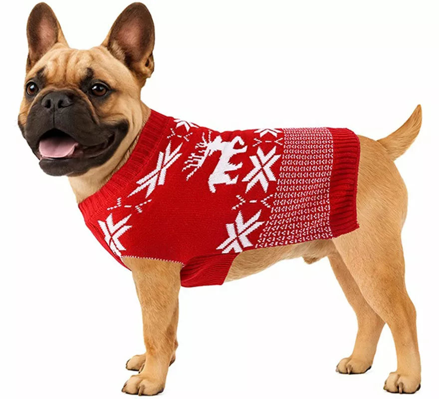 Translation missing: pt-PT.Jersey Navideño de Cenefa para perro