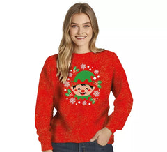 Camisola de Natal para mulher Glitter Elf
