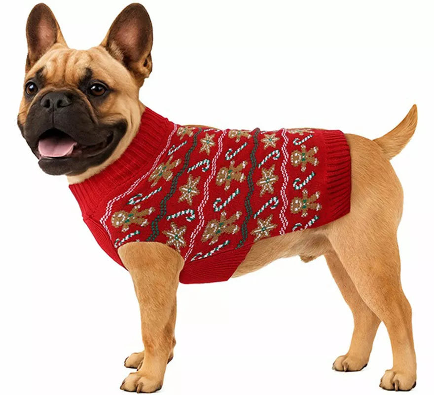 Translation missing: pt-PT.Jersey Navideño de Jengibre para perro