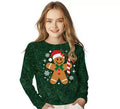 Jersey Navideño de Muñeco de Jengibre con Purpurina para niños