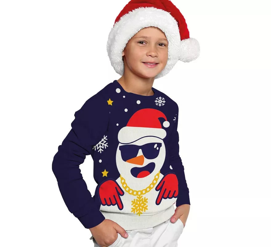 Translation missing: pt-PT.Jersey Navideño de Papá Noel Divertido para niños