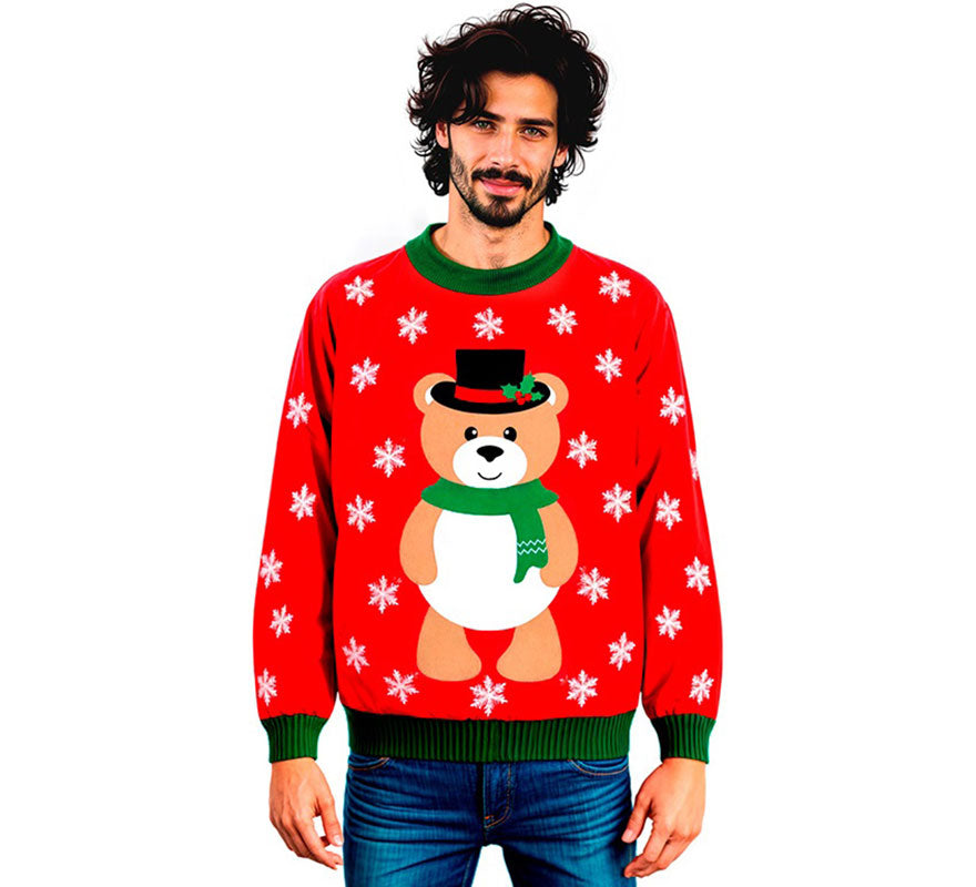 Translation missing: pt-PT.Jersey Navideño Osito para adulto
