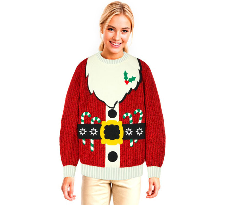 Translation missing: pt-PT.Jersey Navideño Papá Noel para adulto