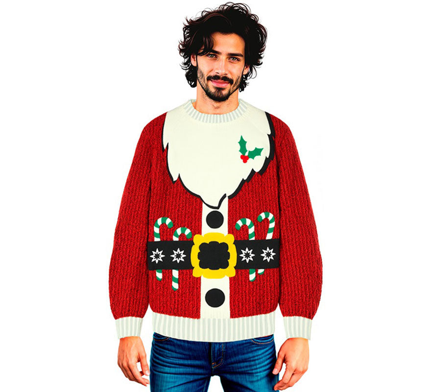 Translation missing: pt-PT.Jersey Navideño Papá Noel para adulto