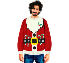 Suéter de Natal do Papai Noel para Adultos