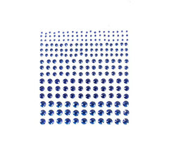 Joias adesivas de diamante com brilho azul adulto