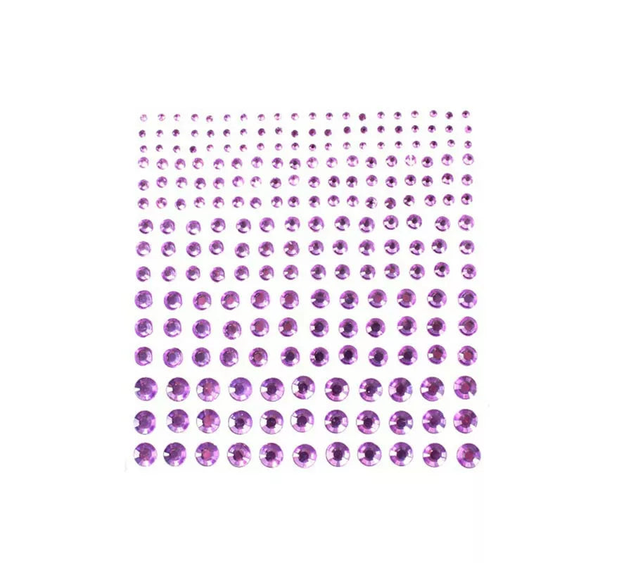 Translation missing: pt-PT.Joyas Adhesivas de Diamante brillo morado adulto