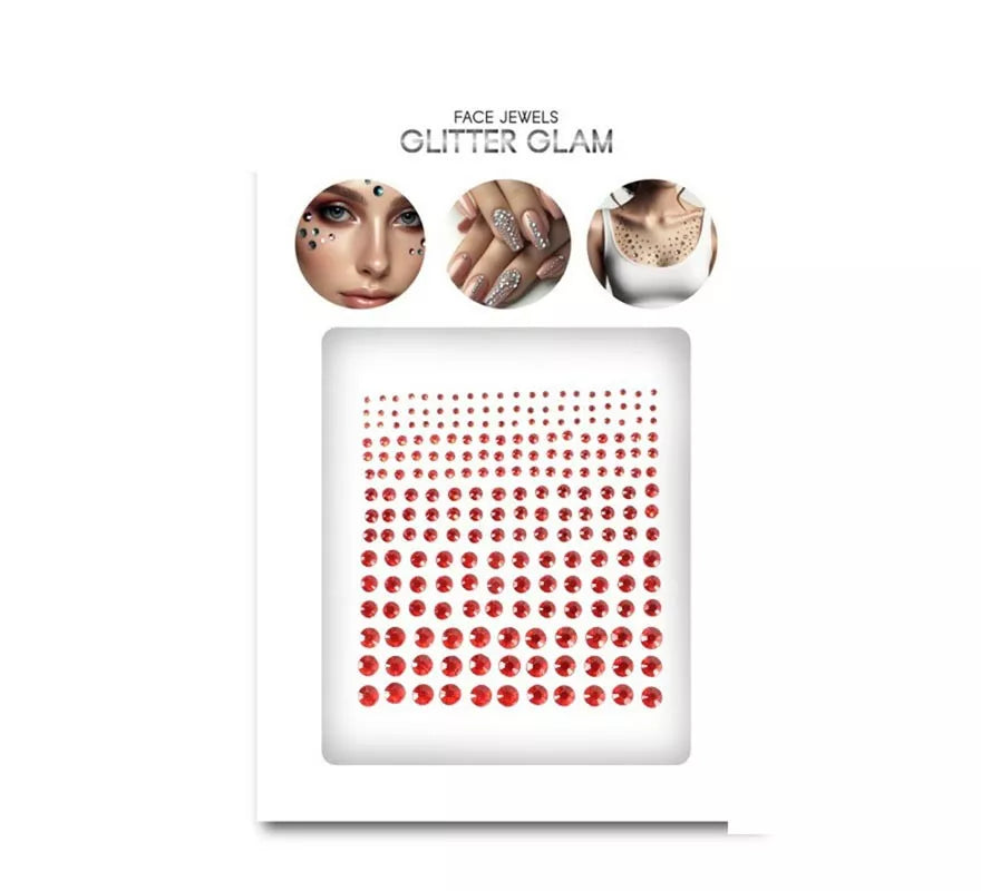 Translation missing: pt-PT.Joyas Adhesivas de Diamante brillo rojo adulto