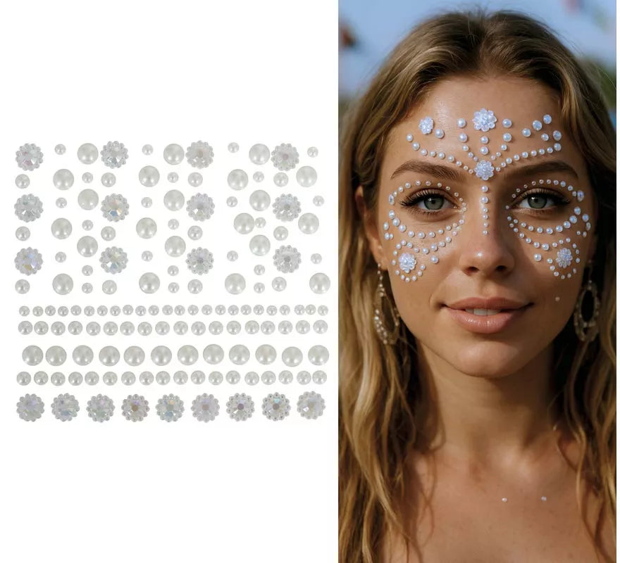 Translation missing: pt-PT.Joyas Adhesivas Faciales de Perlas