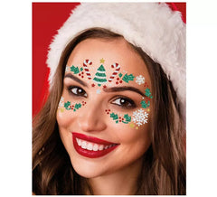 Joias faciais adesivas para árvore de Natal
