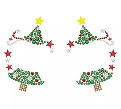 Joias de rosto de árvore de Natal