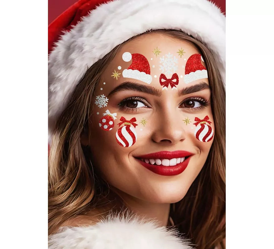 Translation missing: pt-PT.Joyas Faciales Papá Noel con Purpurina