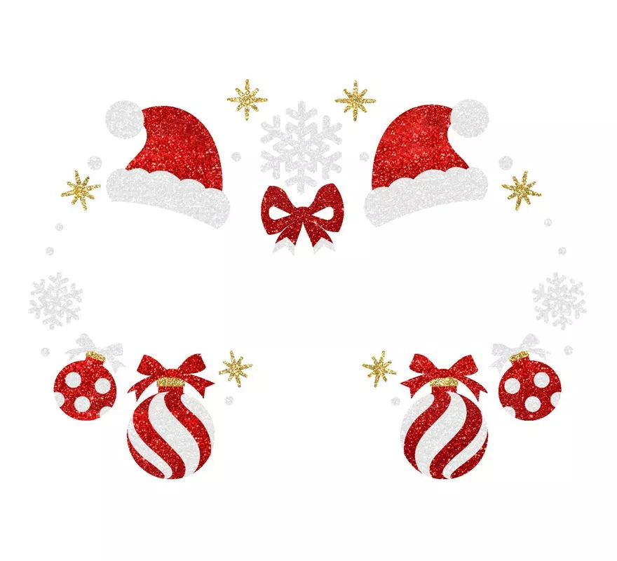 Translation missing: pt-PT.Joyas Faciales Papá Noel con Purpurina