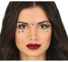 Joias para olhos faciais gotas multicoloridas