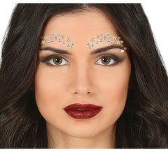Joias Faciais Cílios e Sobrancelhas Estrelas Douradas