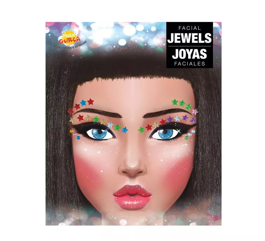 Translation missing: pt-PT.Joyas Faciales Pestañas y Cejas Estrellas multicolor