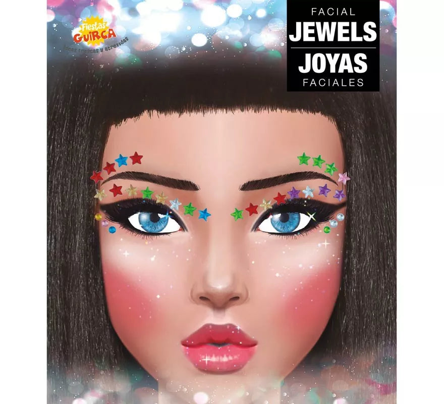 Translation missing: pt-PT.Joyas Faciales Pestañas y Cejas Estrellas multicolor