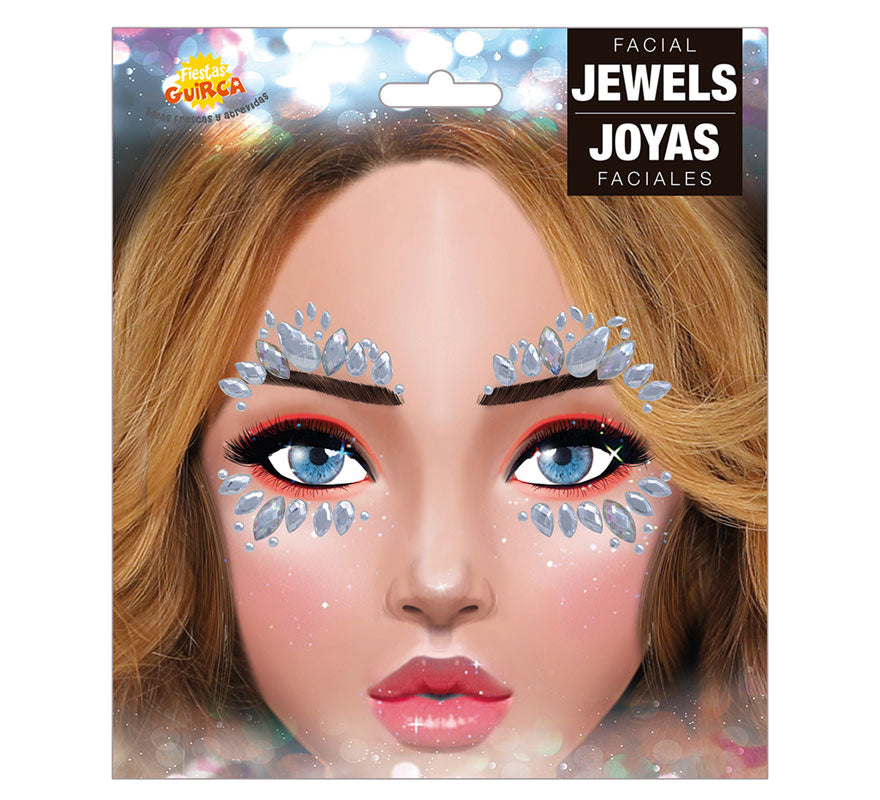 Translation missing: pt-PT.Joyas Faciales Plata Adhesivas