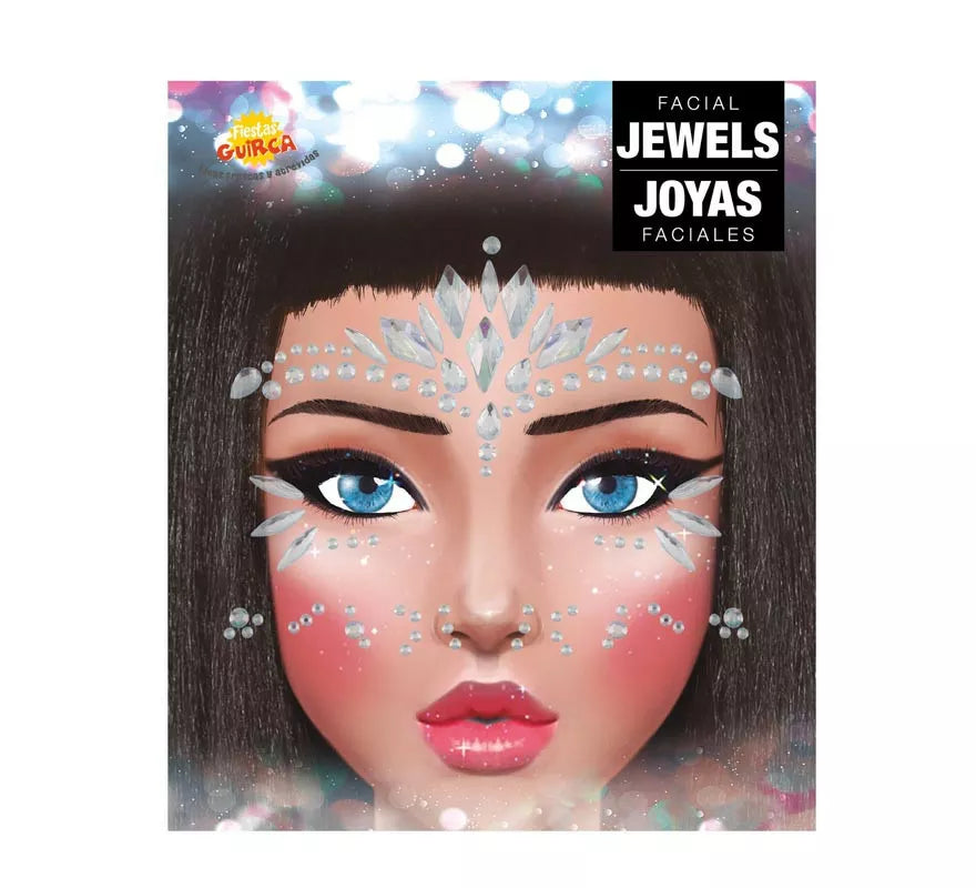 Translation missing: pt-PT.Joyas Faciales y Uñas plateado Diamantes elegantes