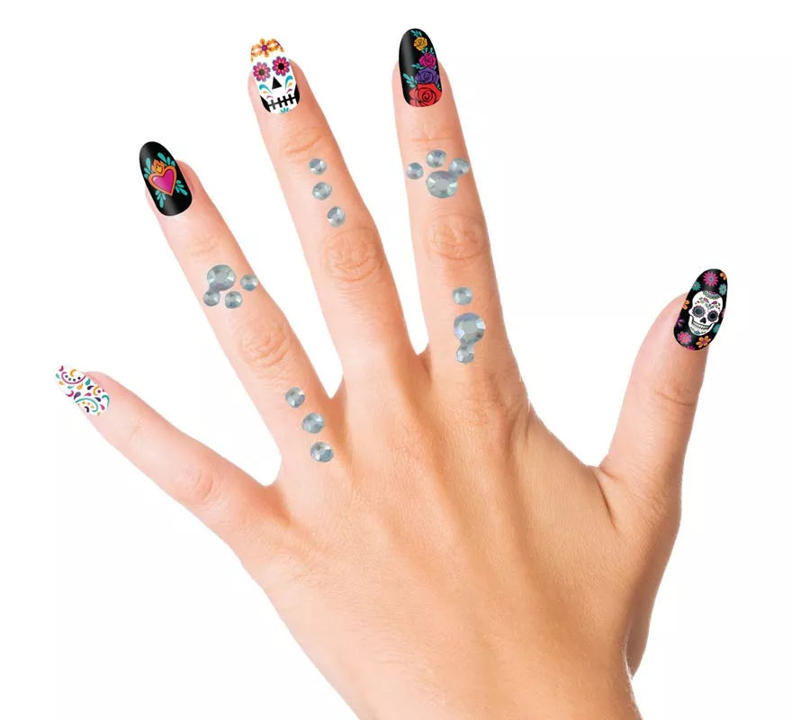 Translation missing: pt-PT.Joyas Faciales y Uñas plateado Diamantes elegantes