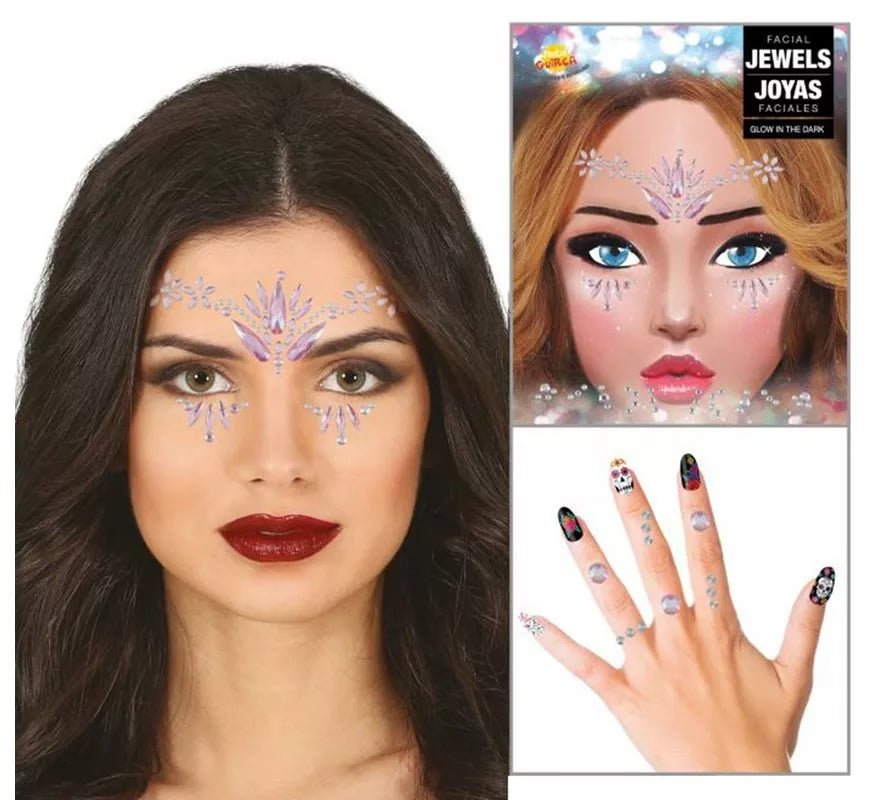 Translation missing: pt-PT.Joyas Faciales y Uñas rosa Diamantes elegantes