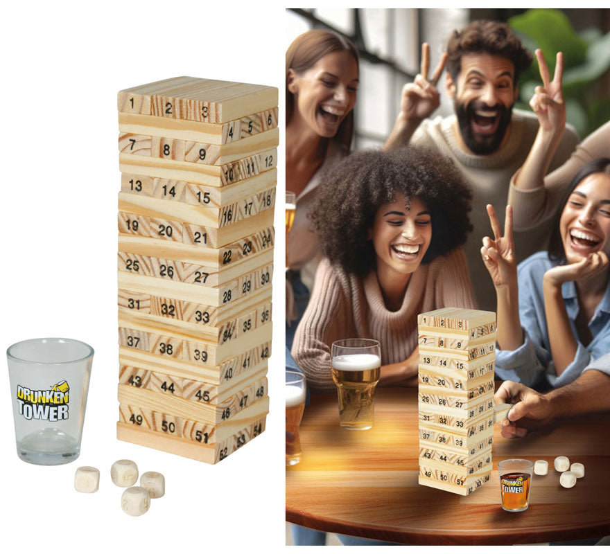 Translation missing: pt-PT.Juego de Equilibrio Bloques de madera y 4 Vasitos