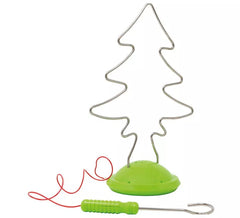 Jogo de Silhueta de Árvore de Natal Elétrica de 21x15 cm