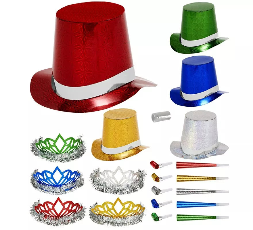 Translation missing: pt-PT.Kit 5 Cotillones Las Vegas Party Holográfico multicolor