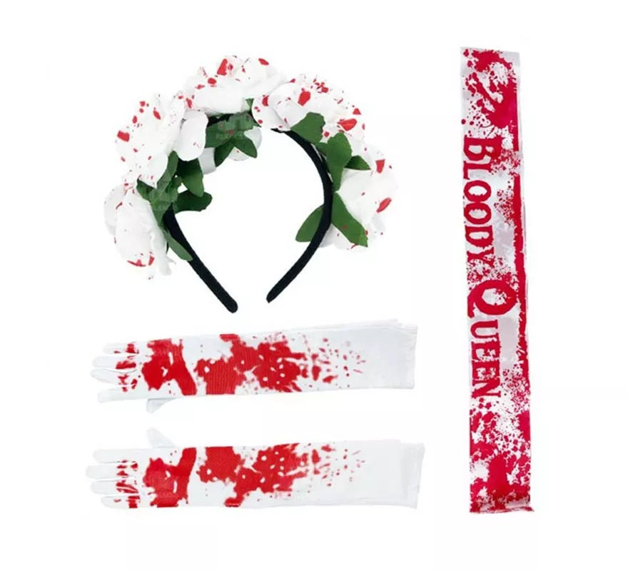 Translation missing: pt-PT.Kit Bloody Queen: Diadema, Banda y Guantes